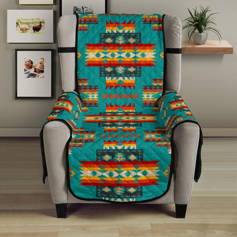 Powwow Store gb nat00402 04 blue pattern native 23 chair sofa protector