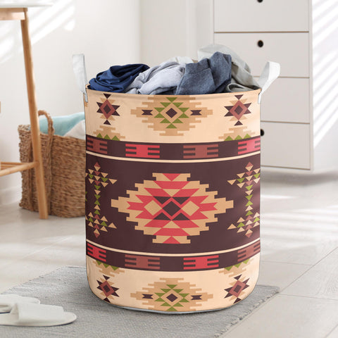 Powwow StoreLB0021 Pattern Native American Laundry Basket