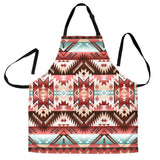 Powwow Store gb nat00540 red vector tribal native apron