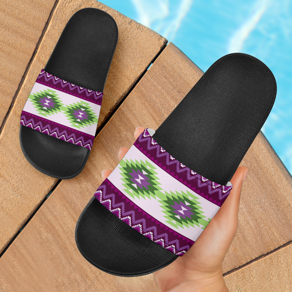 Powwow StorePattern Native American Slide Sandals 03