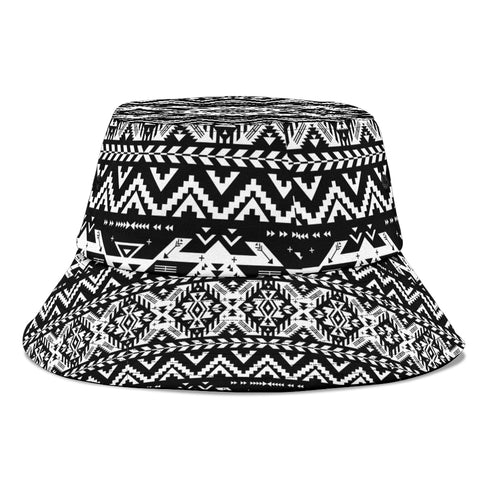 GB-NAT00441 Black Pattern Native  Bucket Hat