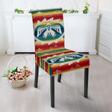 Thunderbird Rainbow Native American Dining Chair Slip Cover