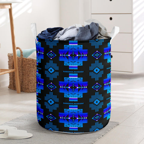 GB-NAT00720-02 Pattern Native American Laundry Basket