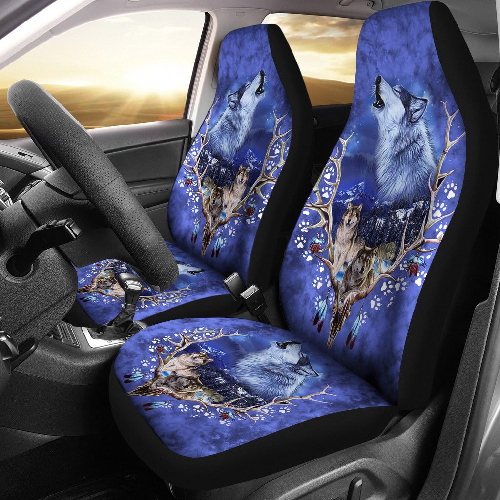 GB-NAT00317 Wolve Native American Car Seat Covers