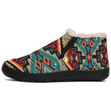 Tribe Blue Pattern Native American Winter Sneakers - Powwow Store