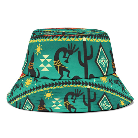 GB-NAT00231-02 Kokopelli Myth Green Bucket Hat