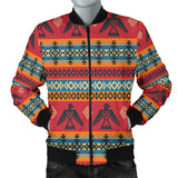 GB-NAT00029 Red Thunderbird Native American Bomber Jacket