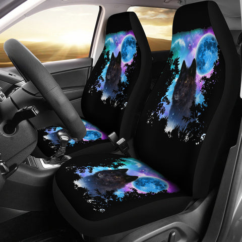 CSC-0010 Wolf MidNight Forest Car Seat Covers