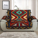 Native Red Yellow Pattern Native American Chair Sofa Protector
