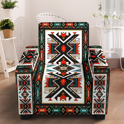 Tribal Colorful Pattern Native American 43" Chair Slip Cover - Powwow Store