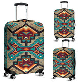 Tribe Blue Pattern Native American Luggage Covers - Powwow Store