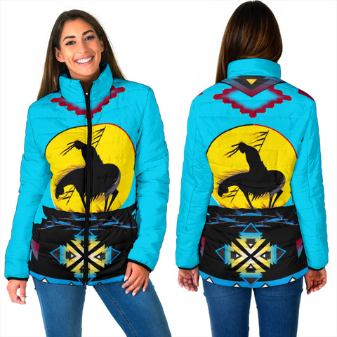 GB-NAT00026 Trail Of Tear Native American  Women's Padded Jacket