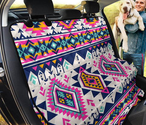 GB-NAT00316 Pink Pattern Native American Pet Seat Cover