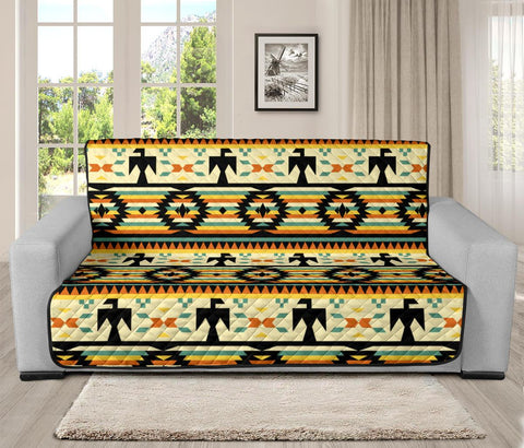 Thunderbird Yellow Native American 70" Sofa Protector - Powwow Store