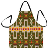 Powwow Store gb nat00062 12 green tribe design native american apron