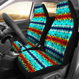 GB-NAT00631 - Pattern Blue Car Seat Covers