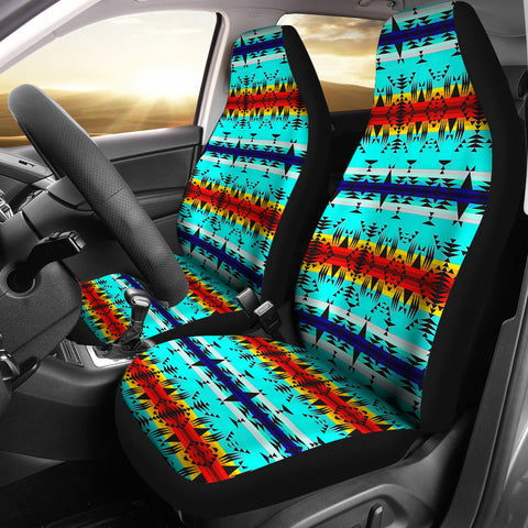 Powwow StoreGBNAT00631  Pattern Blue Car Seat Covers