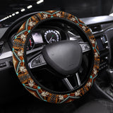 Powwow Store gb nat00023 04 mandala brown steering wheel cover