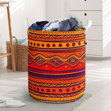 Powwow Store gb nat00576 pattern color orange laundry basket