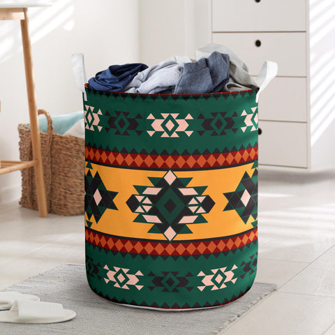 Powwow Store gb nat00408 aztec geometric pattern laundry basket