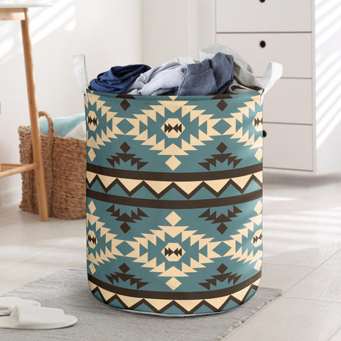 Powwow StoreLB008 Pattern Native American Laundry Basket