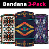 Dyamond Southwest Mandala Print Bandana 3-Pack New