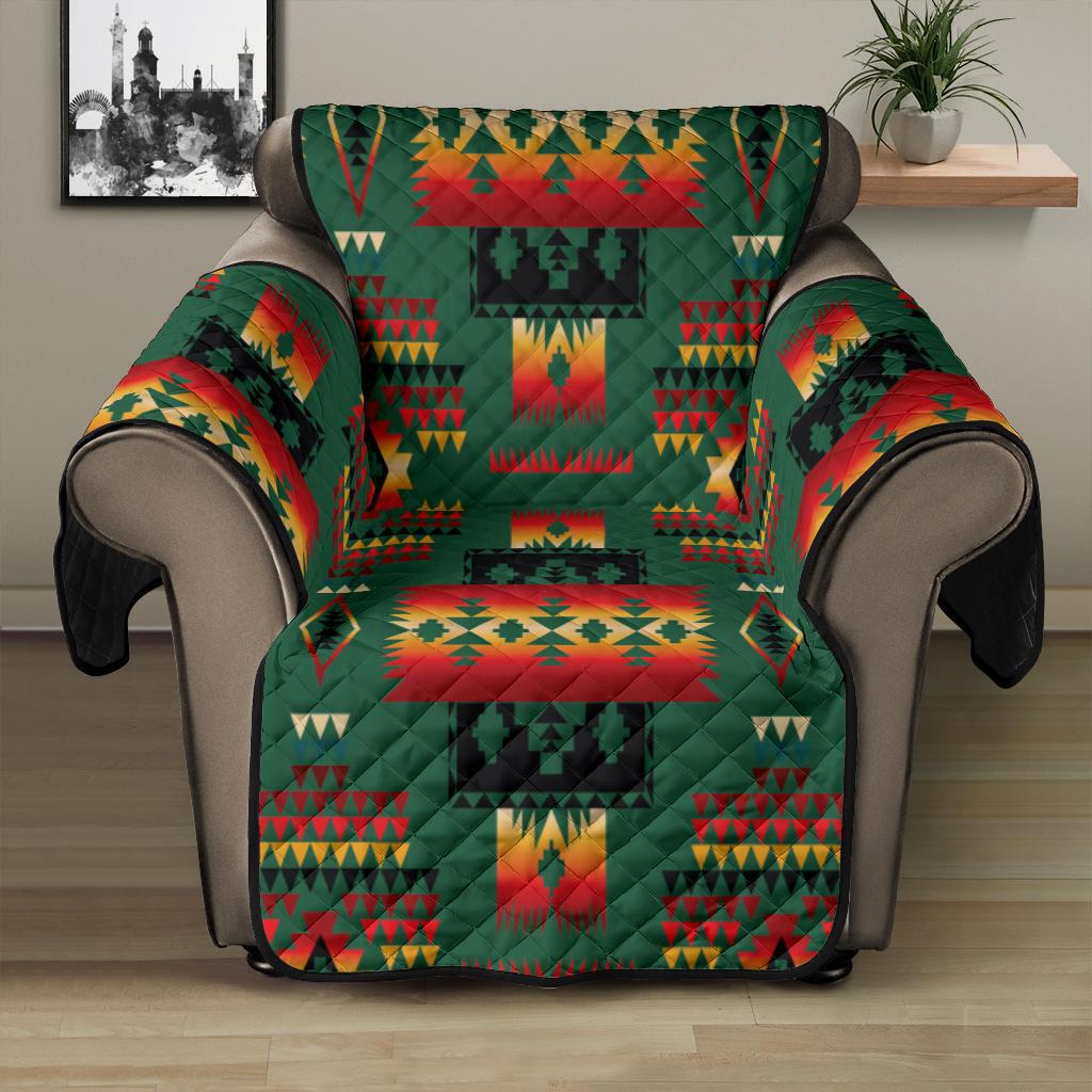 Green Tribal Native American 28" Chair Sofa Protector