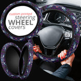 Powwow Store gb nat00023 03 naumaddic arts dark purple steering wheel cover