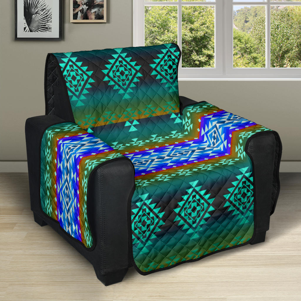 Powwow Storegb nat00680 02 pattern blue native 28 recliner sofa protector