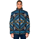 Powwow Storegb nat00083 naumaddic arts blue mens padded jacket