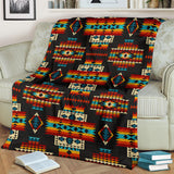 Powwow Store gb nat00402 black pattern native blanket