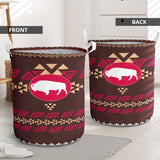 Powwow Store gb nat00161 01 brown bison laundry basket