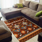 GB-NAT00580 Pattern With Birds Area Rug