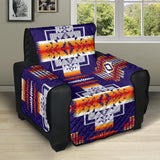 Purple Native Tribes Pattern Native American 28 Chair Sofa Protector - Powwow Store