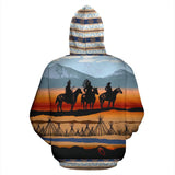 Chief And Warriros Native American All Over Hoodie - Powwow Store