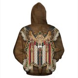 Golden Owl Breastplate Native American All Over Hoodie