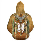 Snow Owl Dreamcatcher Breastplate Native American All Over Hoodie