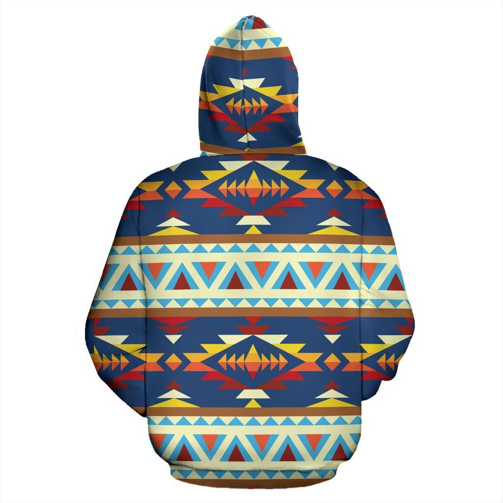 Pattern Geometric 3D Native American Zipper Hoodies no link - Powwow Store