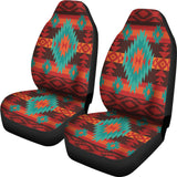 Powwow Store gb nat00611 red geometric pattern car seat cover