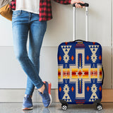 Powwow Store gb nat00062 04 navy tribe design native american luggage covers