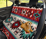 GB-NAT00370 Geometric Red Pattern Pet Seat Cover