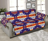 Purple Native Tribes Pattern Native American 70 Chair Sofa Protector - Powwow Store