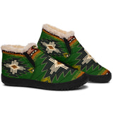 Southwest Green Symbol Native American Winter Sneaker - Powwow Store