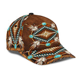 Powwow Store gb nat00023 04 mandala brown native american classic cap