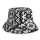 GB-NAT00441 Black Pattern Native  Bucket Hat