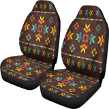 Powwow Store gb nat00600 brown pattern native car seat cover