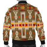 Powwow Store gb nat00062 10 light brown tribe design native mens bomber jacket