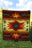 Southwest Brown Symbol Native American Premium Quilt