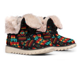 Navy Native Tribes Pattern Native American Polar Boots