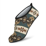 Powwow Store gb nat00609 navajo geometric seamless pattern aqua shoes